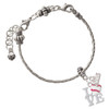 Love with Baseball - Silver Plated Twist Rope Bead Charm Dangle with Mini Year 2026 on a large hole bead bracelet Jewelry Ideas and Examples