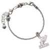 I 'Heart' Boston - Silver Plated Twist Rope Bead Charm Dangle with Mini Year 2026 on a large hole bead bracelet Jewelry Ideas and Examples