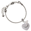 Silver Plated Nurses Rock on AB Crystal Heart - Silver Plated Twist Rope Bead Charm Dangle with Mini Year 2026 on a large hole bead bracelet Jewelry Ideas and Examples
