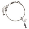 Silver Plated London's Big Ben Clock Tower - Silver Plated Twist Rope Bead Charm Dangle with Mini Year 2026 on a large hole bead bracelet Jewelry Ideas and Examples