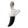 Silver Plated Enamel Black Tooth - Silver Plated Twist Rope Bead Charm Dangle with Mini Year 2026: Year to Remember Jewelry Gift - Celebrations