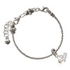 Silver Plated Mini November - Yellow Crystal Heart - Silver Plated Twist Rope Bead Charm Dangle with Mini Year 2026 on a large hole bead bracelet Jewelry Ideas and Examples