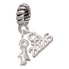 Silver Plated Mini Penguin - Silver Plated Twist Rope Bead Charm Dangle with Mini Year 2026: Year to Remember Jewelry Gift - Celebrations