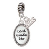 Silver Plated Lord Guide Me - Silver Plated Twist Rope Bead Charm Dangle with Mini Year 2026: Year to Remember Jewelry Gift - Celebrations