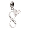 Te Quiero Infinity Sign - Silver Plated Twist Rope Bead Charm Dangle with Mini Year 2026: Year to Remember Jewelry Gift - Celebrations