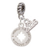 Silver Plated I would be lost without you - Silver Plated Twist Rope Bead Charm Dangle with Mini Year 2026: Year to Remember Jewelry Gift - Celebrations