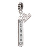 Silver Plated Always My Mother Bar - Silver Plated Twist Rope Bead Charm Dangle with Mini Year 2026: Year to Remember Jewelry Gift - Celebrations