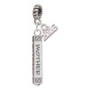 Silver Plated Mother Daughter Friends Forever Bar - Silver Plated Twist Rope Bead Charm Dangle with Mini Year 2026: Year to Remember Jewelry Gift - Celebrations