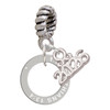 Silver Plated Corinthians 13:4 Eternity Ring - Silver Plated Twist Rope Bead Charm Dangle with Mini Year 2026: Year to Remember Jewelry Gift - Celebrations