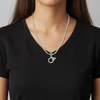 Silver Plated Corinthians 13:4 Eternity Ring - Silver Plated Twist Rope Bead Charm Dangle with Mini Year 2026 as a necklace pendant