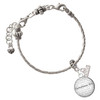 Silver Plated Domed Corinthians 13:4 - Silver Plated Twist Rope Bead Charm Dangle with Mini Year 2026 on a large hole bead bracelet Jewelry Ideas and Examples