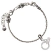 Silver Plated Believe Eternity Ring - Silver Plated Twist Rope Bead Charm Dangle with Mini Year 2026 on a large hole bead bracelet Jewelry Ideas and Examples