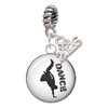 Silver Plated Domed Hip Hop Handstand Dance - Silver Plated Twist Rope Bead Charm Dangle with Mini Year 2026: Year to Remember Jewelry Gift - Celebrations