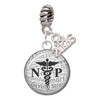 Silver Plated Domed Black NP - Silver Plated Twist Rope Bead Charm Dangle with Mini Year 2026: Year to Remember Jewelry Gift - Celebrations