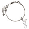 Silver Plated Proverbs 3:5 Infinity Sign - Silver Plated Twist Rope Bead Charm Dangle with Mini Year 2026 on a large hole bead bracelet Jewelry Ideas and Examples