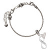Silver Plated Joshua 1:9 Infinity Sign - Silver Plated Twist Rope Bead Charm Dangle with Mini Year 2026 on a large hole bead bracelet Jewelry Ideas and Examples