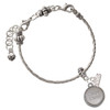 Stainless Steel Carpe Diem - Seize the Day Disc with Border - Silver Plated Twist Rope Bead Charm Dangle with Mini Year 2026 on a large hole bead bracelet Jewelry Ideas and Examples