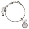 Stainless Steel Disc Nevertheless She Persisted - Silver Plated Twist Rope Bead Charm Dangle with Mini Year 2026 on a large hole bead bracelet Jewelry Ideas and Examples