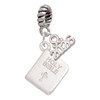Silver Plated Holy Bible - Silver Plated Twist Rope Bead Charm Dangle with Mini Year 2026: Year to Remember Jewelry Gift - Celebrations