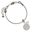 Stainless Steel Pumpkin Spice and Everything Nice Disc - Silver Plated Twist Rope Bead Charm Dangle with Mini Year 2026 on a large hole bead bracelet Jewelry Ideas and Examples