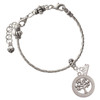 Stainless Steel Tree of Life in Eternity Ring - Silver Plated Twist Rope Bead Charm Dangle with Mini Year 2026 on a large hole bead bracelet Jewelry Ideas and Examples
