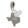 Stainless Steel Home is Texas - Silver Plated Twist Rope Bead Charm Dangle with Mini Year 2026: Year to Remember Jewelry Gift - Celebrations