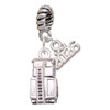 Silver Plated 3-D Fire Engine - Silver Plated Twist Rope Bead Charm Dangle with Mini Year 2026: Year to Remember Jewelry Gift - Celebrations