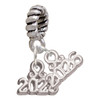 Silver Plated Mini Year 2028 - Silver Plated Twist Rope Bead Charm Dangle with Mini Year 2026: Year to Remember Jewelry Gift - Celebrations