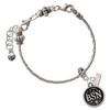 Silver Plated Nurse Caduceus Seal - BSN - Silver Plated Twist Rope Bead Charm Dangle with Mini Year 2026 on a large hole bead bracelet Jewelry Ideas and Examples