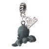 Resin Octopus - Silver Plated Twist Rope Bead Charm Dangle with Mini Year 2026: Year to Remember Jewelry Gift - Celebrations