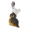 Resin Sitting Owl - Silver Plated Twist Rope Bead Charm Dangle with Mini Year 2026: Year to Remember Jewelry Gift - Celebrations