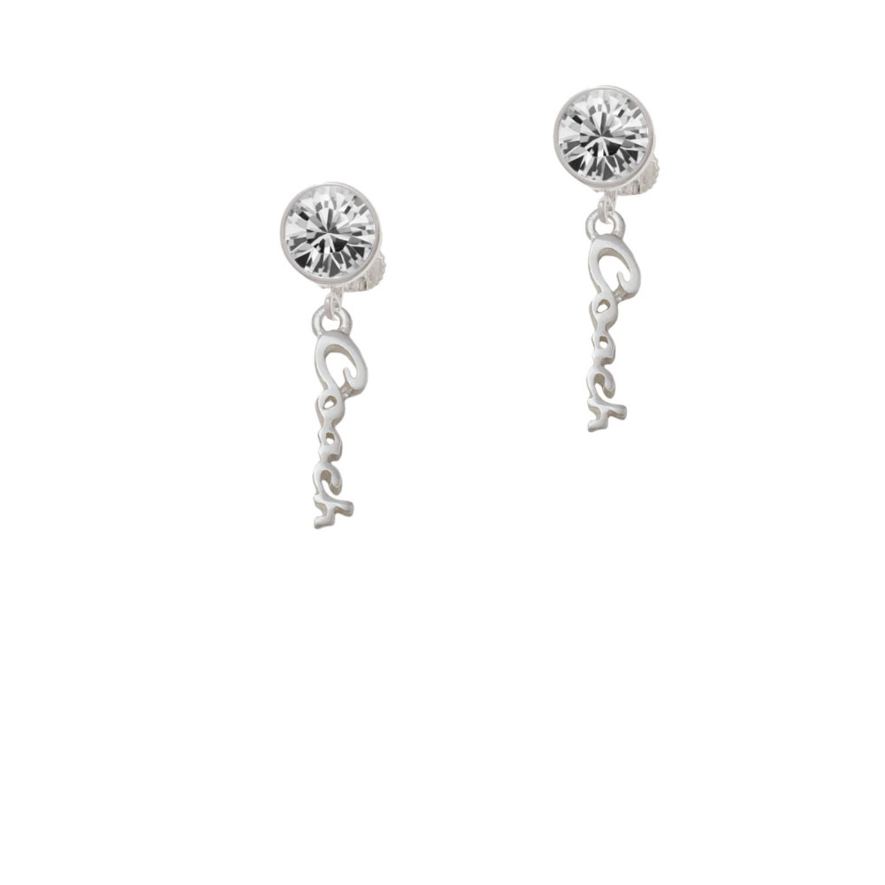 silver coach earrings