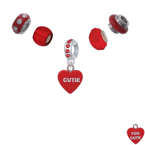 50PCS Valentine Heart Charms Bulk Red Hearts Charm Enamel Forever Love Cute Valentine  Day Charm Heart Shape Silver Charm for Jewelry Making Charms Keychain  Nacklace Earring DIY Crafts 