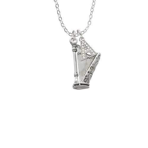 Harp Crystal Initial - Sophia Necklace