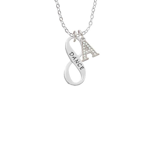 Dance Infinity Sign Crystal Initial - Sophia Necklace