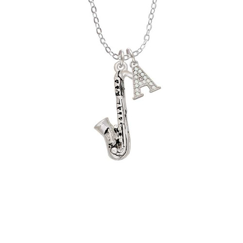 Saxophone Crystal Initial - Sophia Necklace