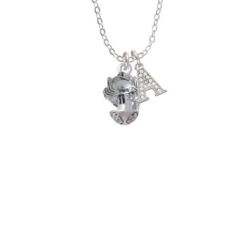 Mermaid & Lobster Spinner Crystal Initial - Sophia Necklace