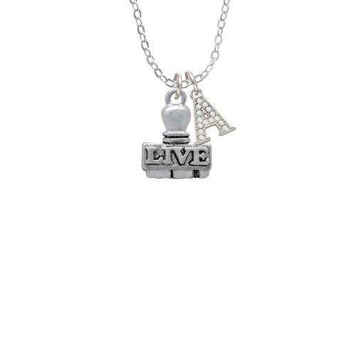LIVE Stamp Crystal Initial - Sophia Necklace