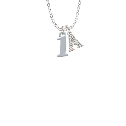 Number - 1 - Crystal Initial - Sophia Necklace
