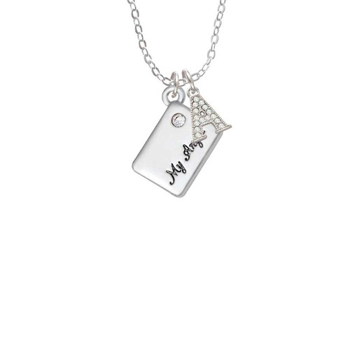 My Angel Envelope Crystal Initial - Sophia Necklace