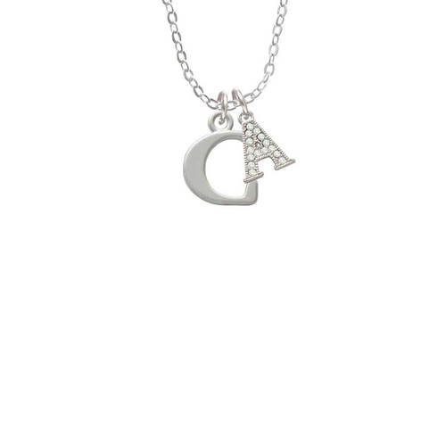 Large Initial - C - Crystal Initial - Sophia Necklace