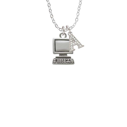 Computer Crystal Initial - Sophia Necklace