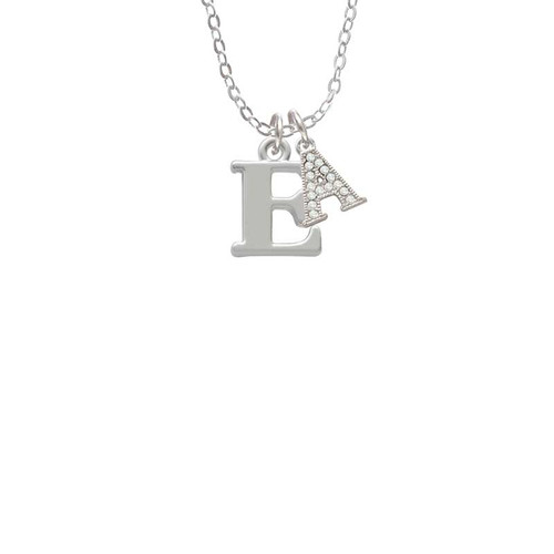Large Greek Letter - Epsilon - Crystal Initial - Sophia Necklace