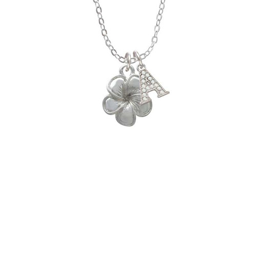 Flower Crystal Initial - Sophia Necklace