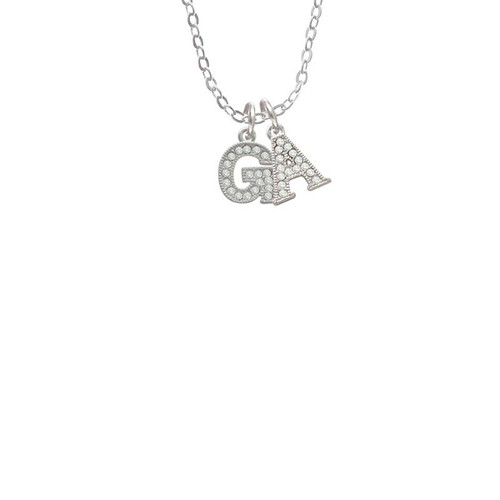 Small Crystal Initial - G - Crystal Initial - Sophia Necklace