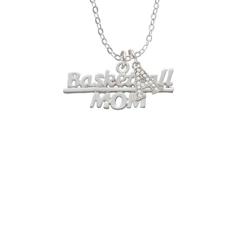 Basketball Mom Crystal Initial - Sophia Necklace