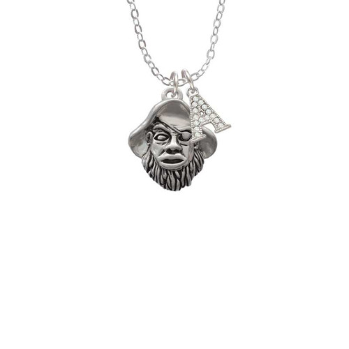 Large Pirate - Mascot Crystal Initial - Sophia Necklace