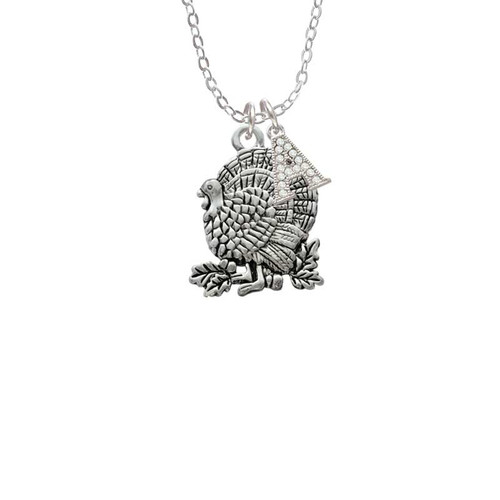 Antiqued Turkey Crystal Initial - Sophia Necklace