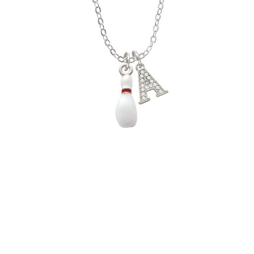 Bowling Pin Crystal Initial - Sophia Necklace