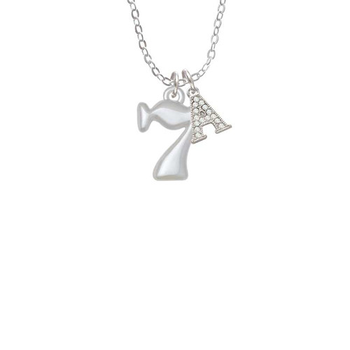 Medium Lucky 7 Crystal Initial - Sophia Necklace